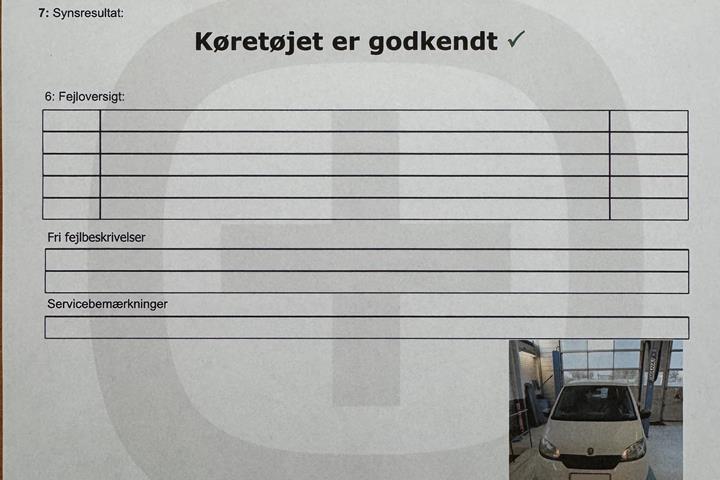 Hvid Skoda Citigo fra 2012