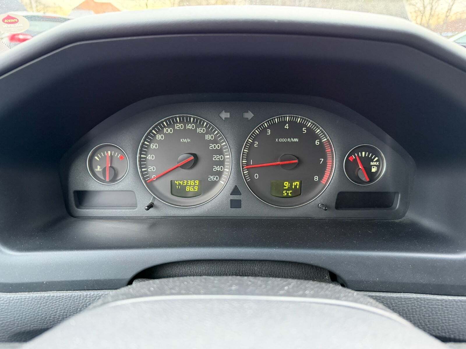 Sort Volvo V70 fra 2006