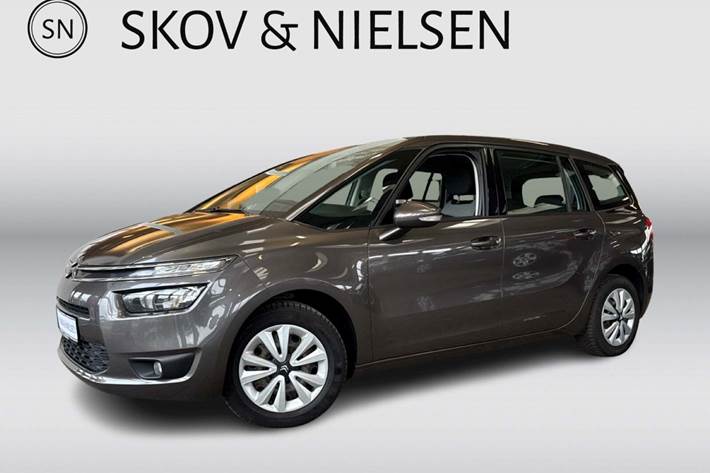 Grå Citroën Grand C4 Picasso fra 2015 set udefra