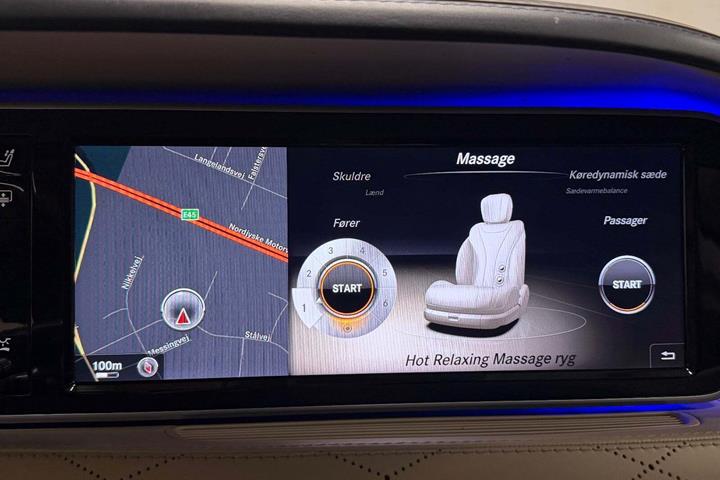 Blå Mercedes S350 fra 2014