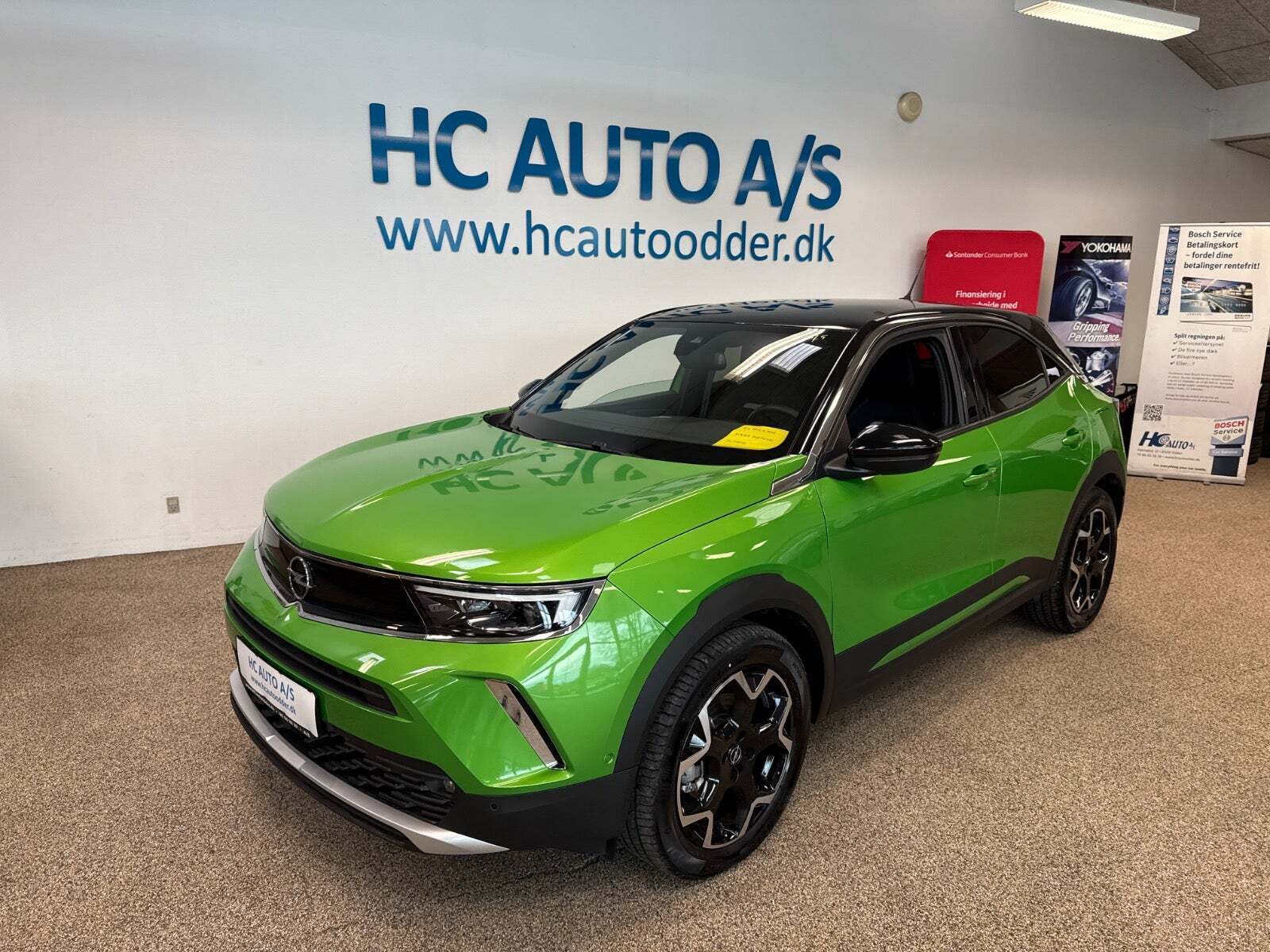 Grøn Opel Mokka-e fra 2022