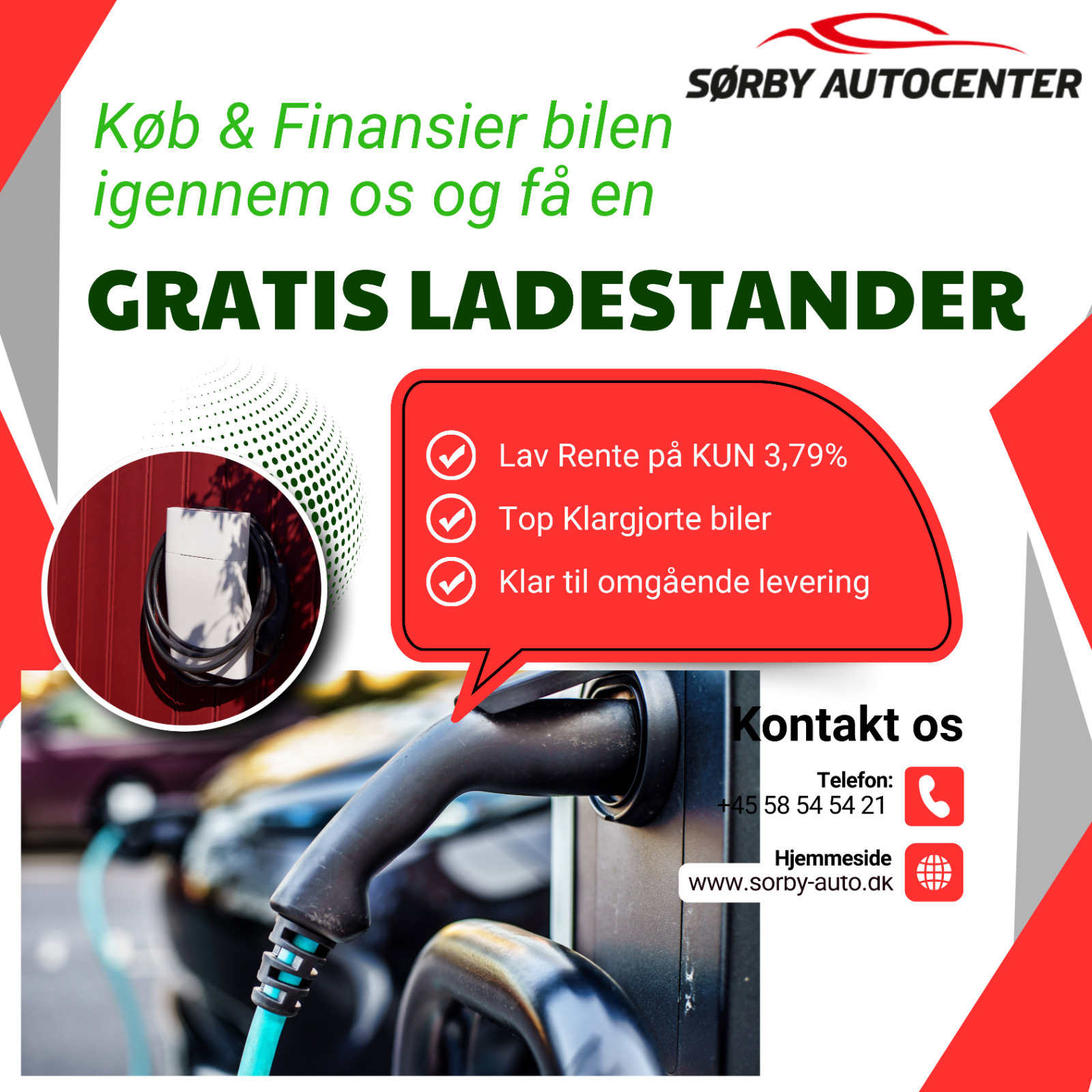 Grå Mercedes EQB250 fra 2023