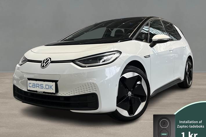 Hvid VW ID.3 fra 2023 set udefra
