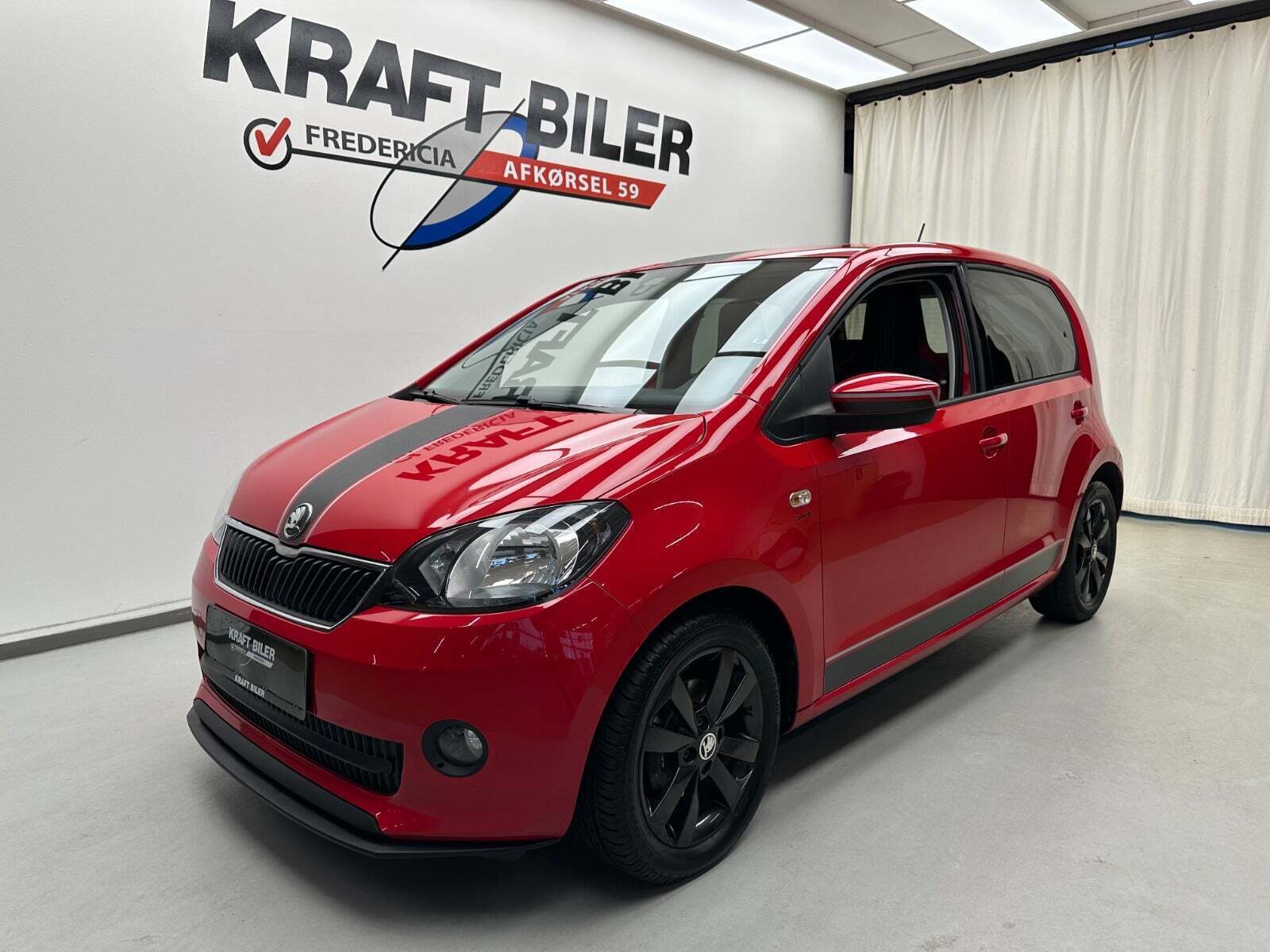 Rød Skoda Citigo fra 2014