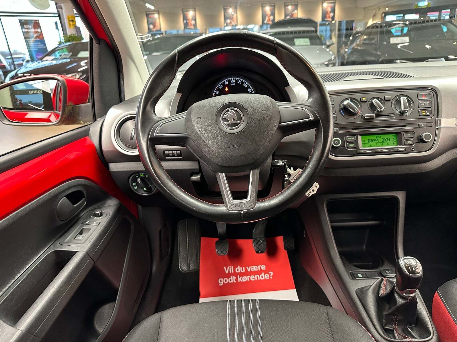 Rød Skoda Citigo fra 2014