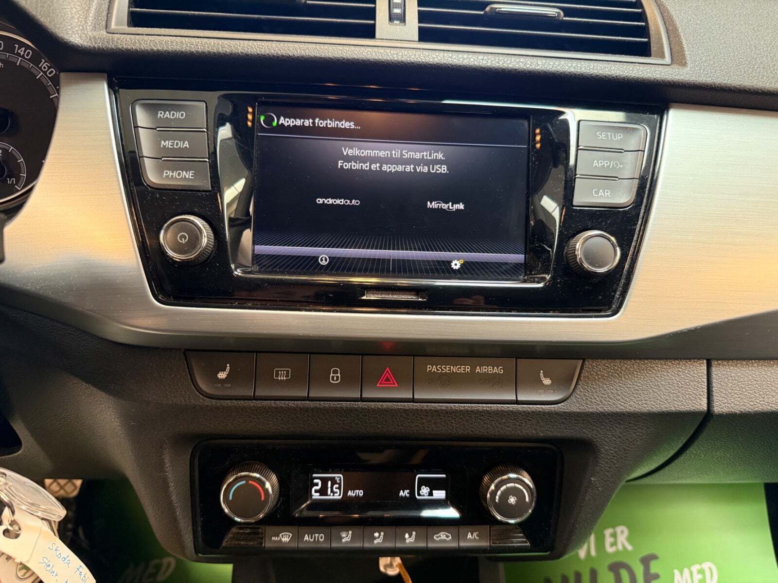 Hvid Skoda Fabia fra 2019