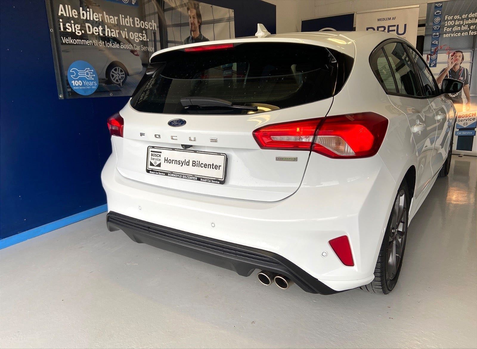 Hvid Ford Focus fra 2018