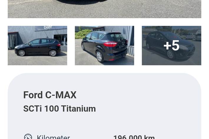 Sort Ford C-MAX fra 2013