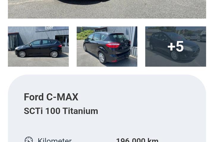 Sort Ford C-MAX fra 2013