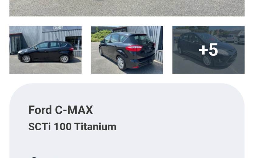 Ford C-MAX 1,0 EcoBoost (100 HK) MPV Forhjulstræk Manuel