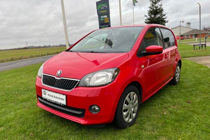 Rød Skoda Citigo fra 2016