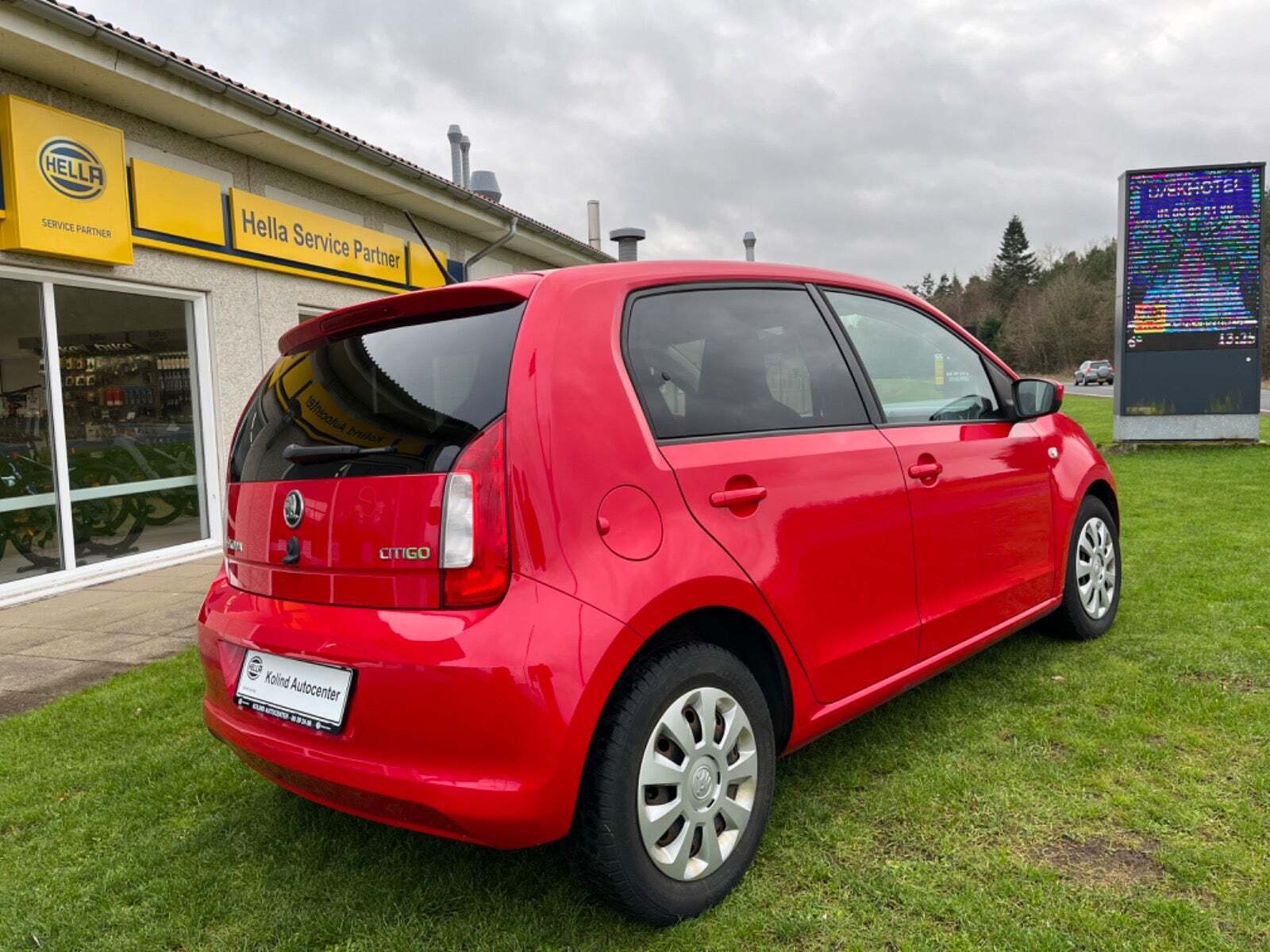 Rød Skoda Citigo fra 2016