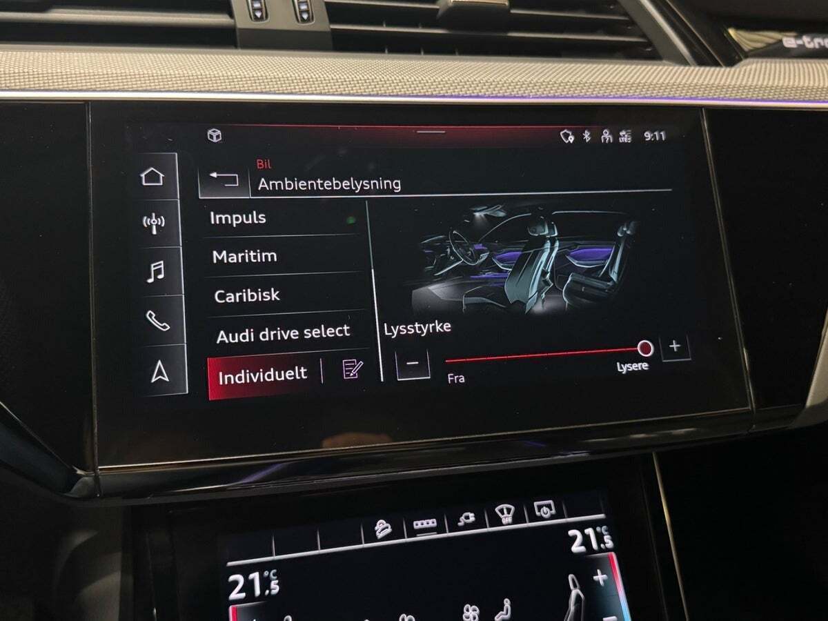Sort Audi e-tron fra 2022