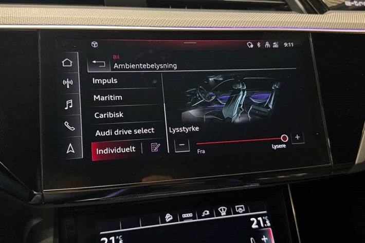 Sort Audi e-tron fra 2022