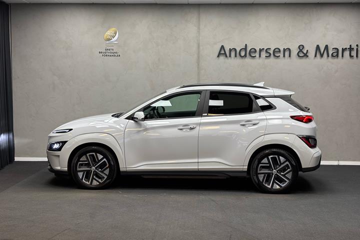 Hvid Hyundai Kona fra 2021