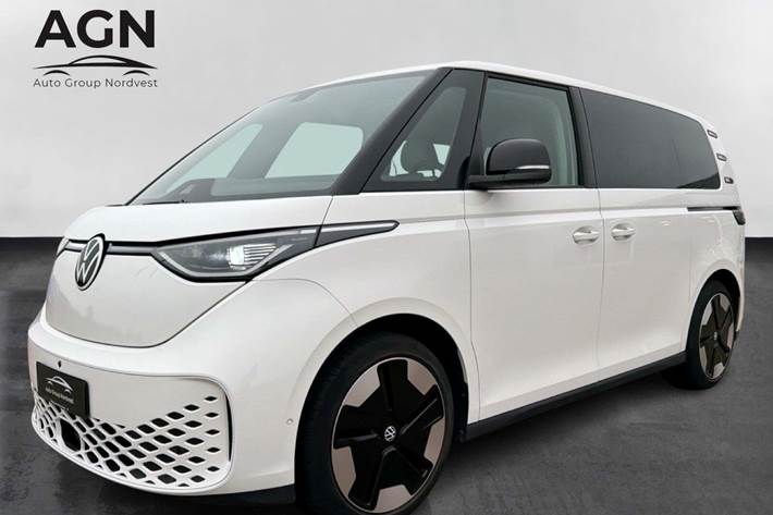 Hvid VW ID.Buzz fra 2023 set udefra