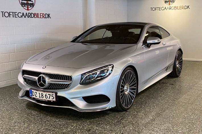 Sølv Mercedes S500 fra 2014