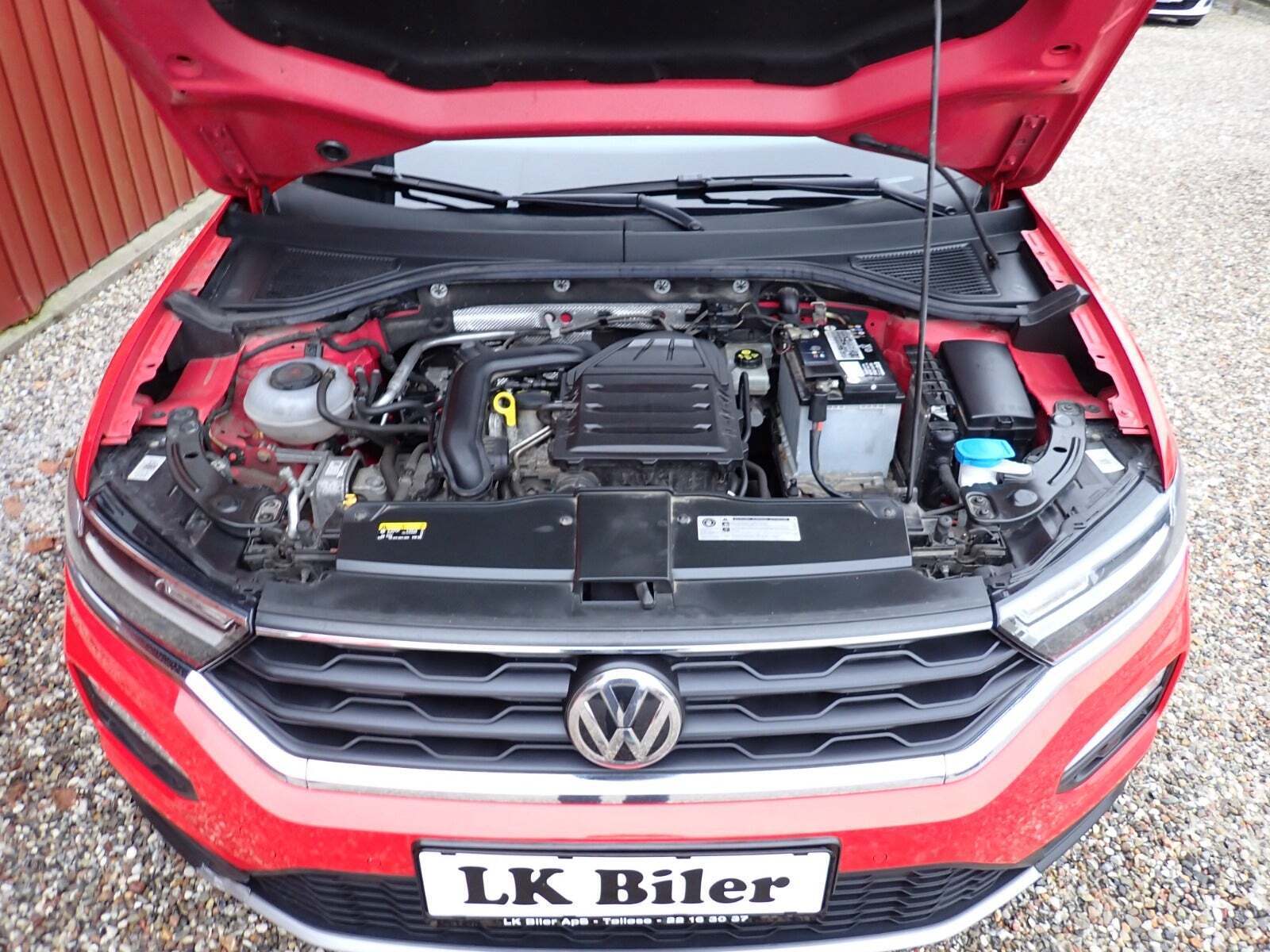 Rød VW T-Roc fra 2019