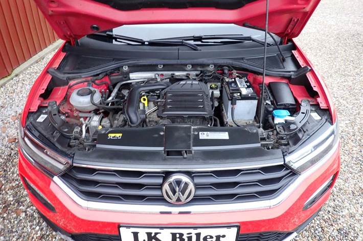 Rød VW T-Roc fra 2019