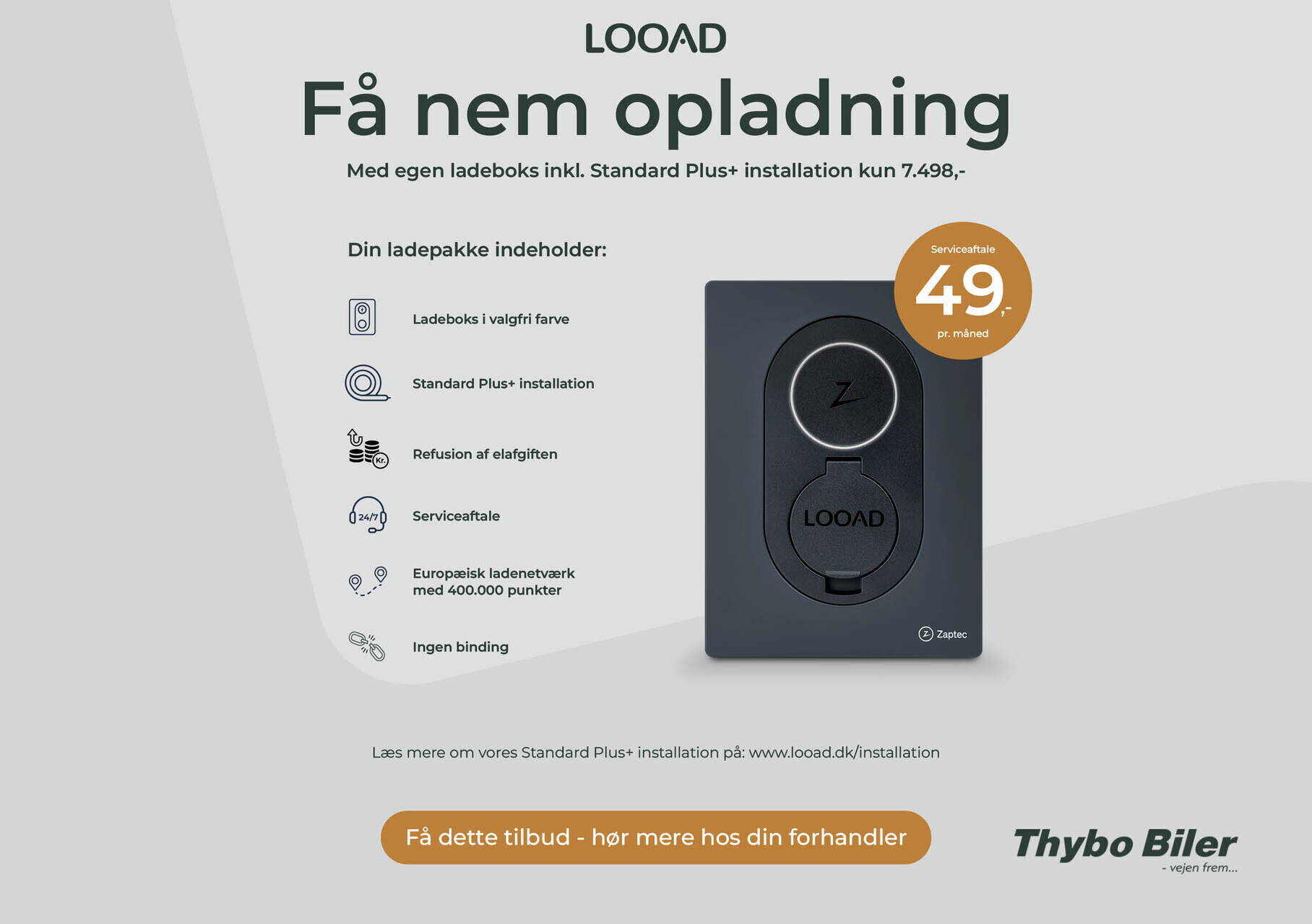 Hvid Fiat 500e fra 2023