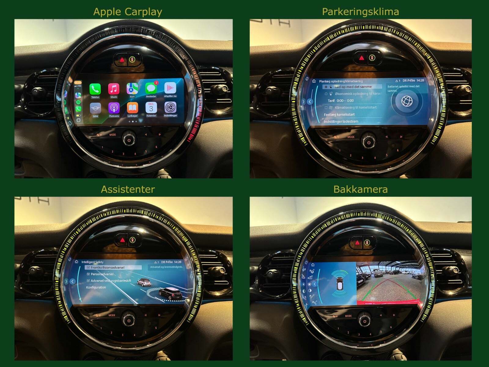 Rød Mini Cooper SE fra 2023