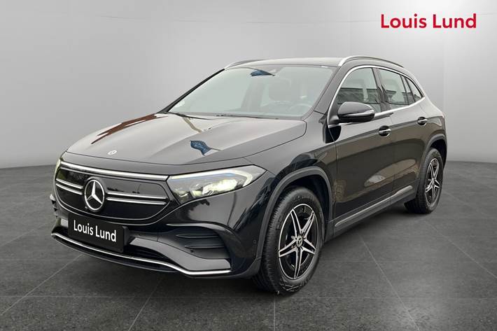 Sort Mercedes EQA 250 fra 2023 set udefra