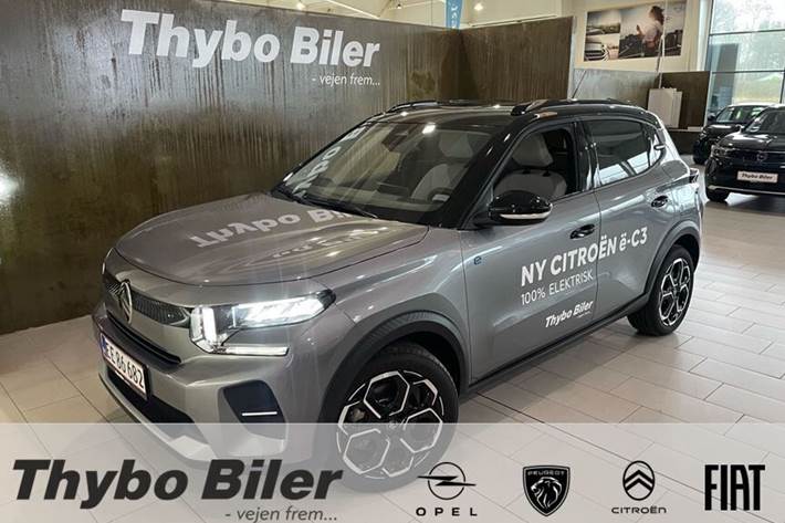 Grå Citroën ë-C3 fra 2024 set udefra