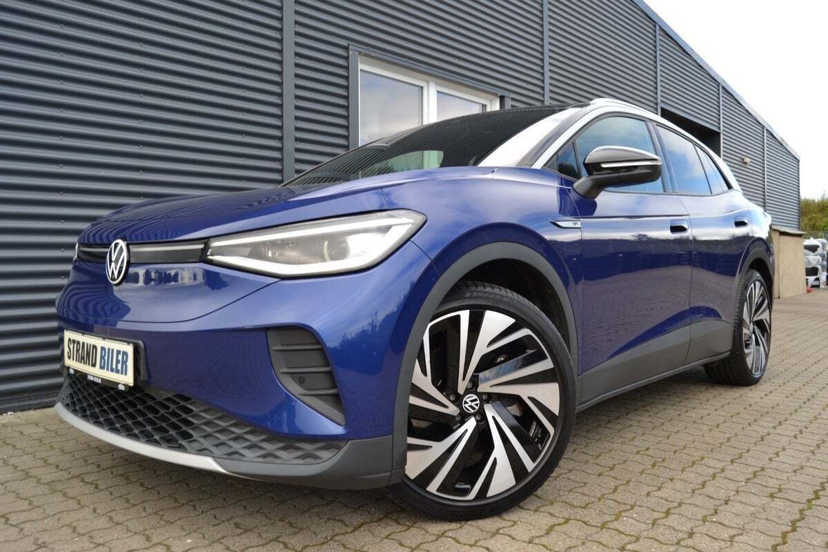Blå VW ID.4 fra 2021