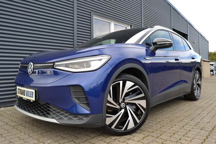 Blå VW ID.4 fra 2021