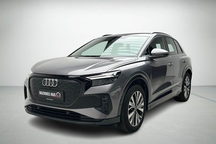 Grå Audi Q4 fra 2022 set udefra