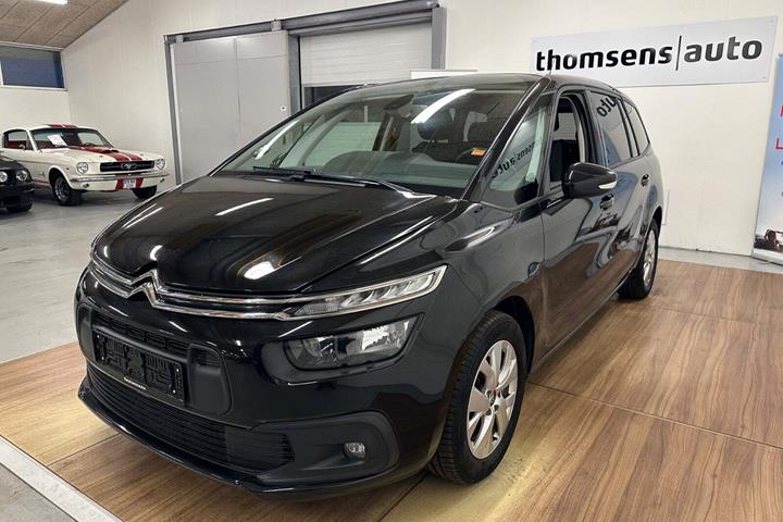 Sort Citroën Grand C4 SpaceTourer fra 2019 set udefra
