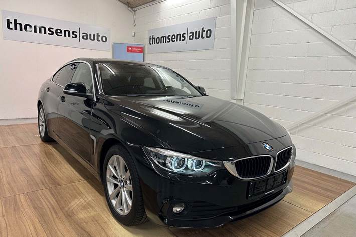 Sort BMW 420d fra 2018 set udefra
