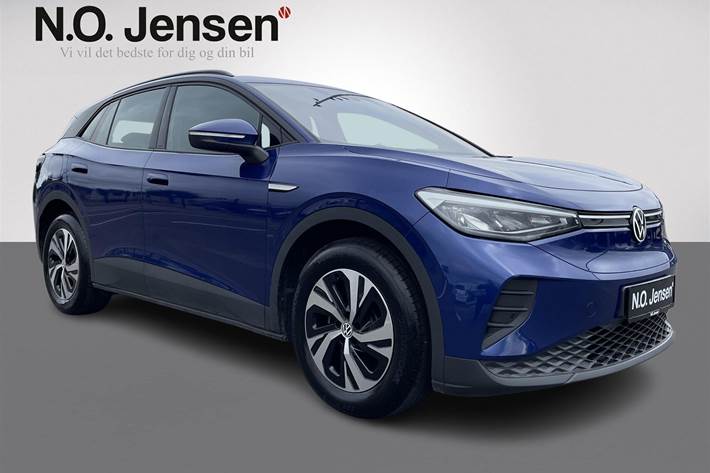 Blå VW ID.4 fra 2024 set udefra