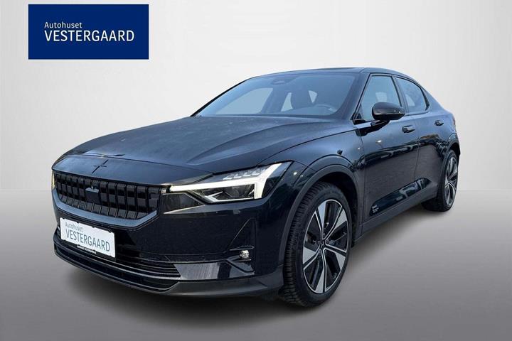 Sort Polestar 2 fra 2023 set udefra