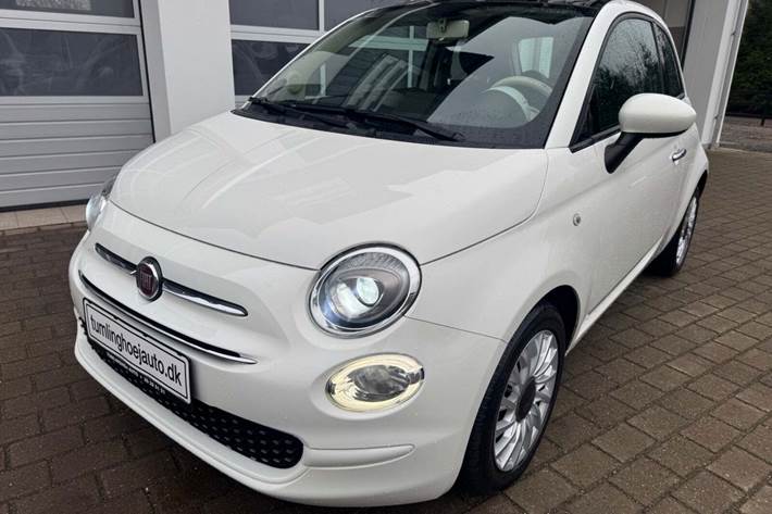 Hvid Fiat 500 fra 2019