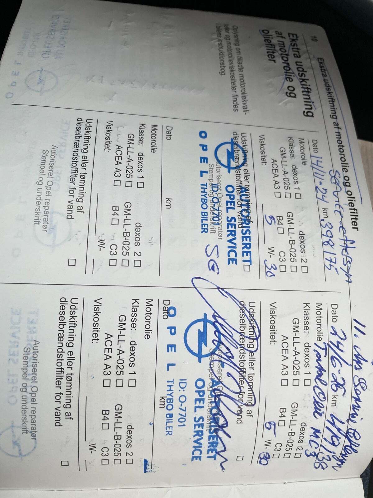 undefined Opel Zafira Tourer fra 2014