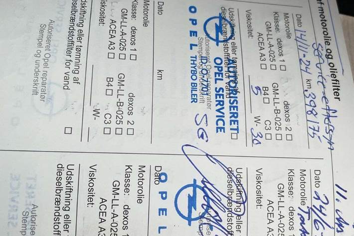 undefined Opel Zafira Tourer fra 2014