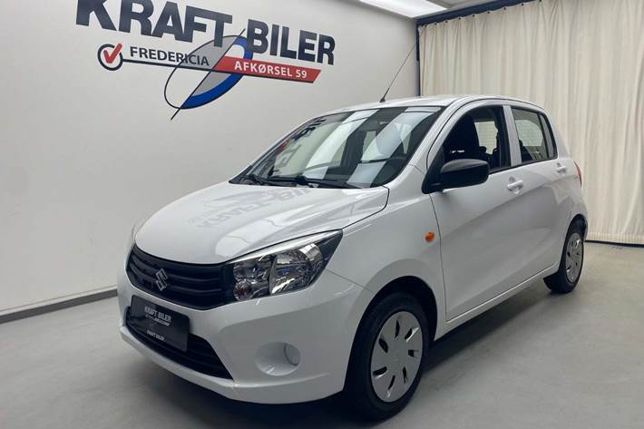 Hvid Suzuki Celerio fra 2017 set udefra