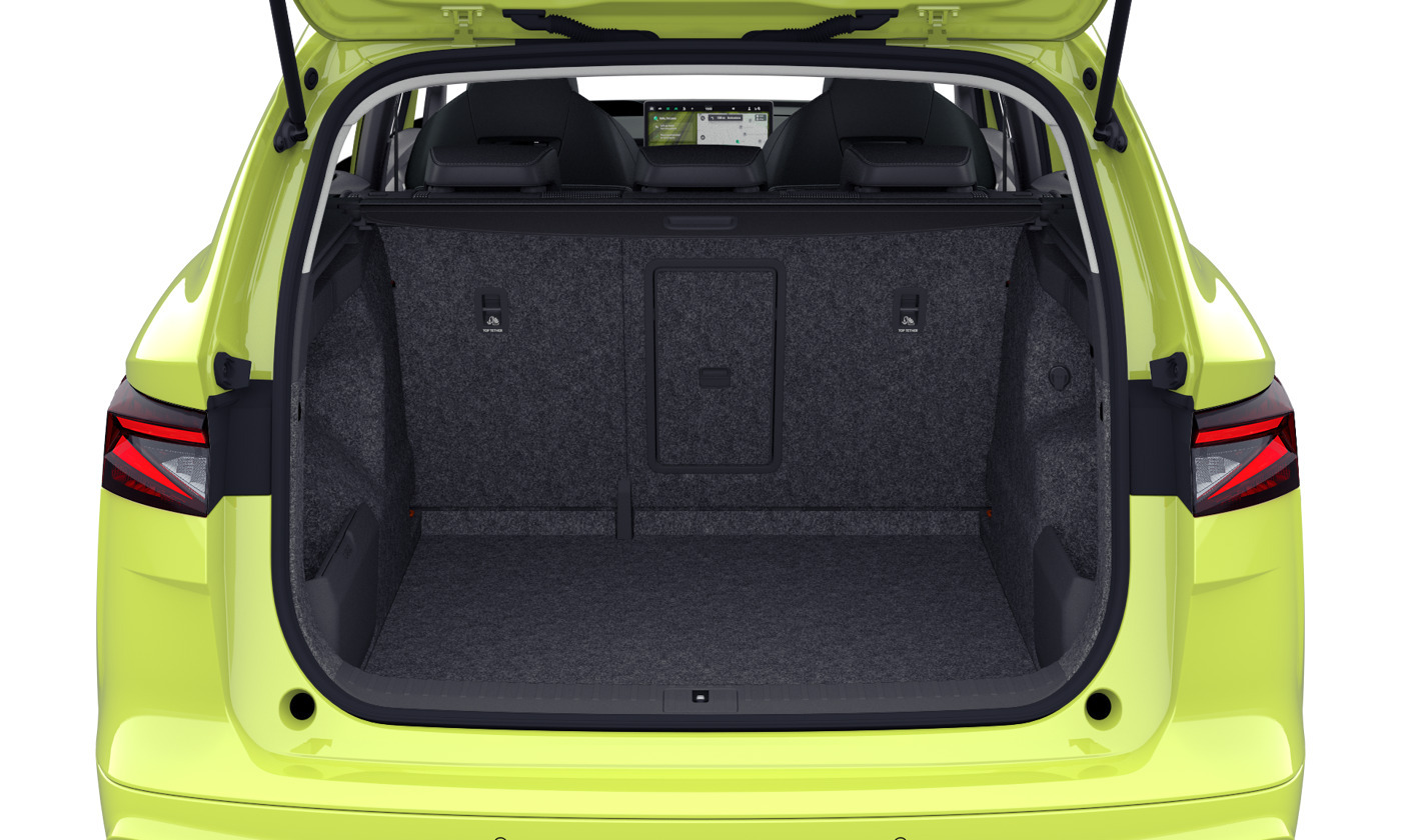 Gul Skoda Enyaq fra 2026