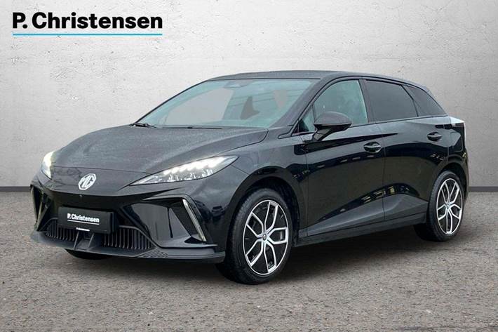 Sort MG 4 fra 2023 set udefra