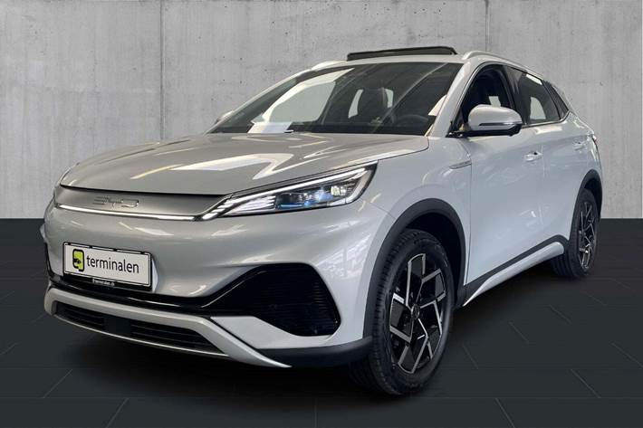 Hvid BYD Atto 3 fra 2023 set udefra