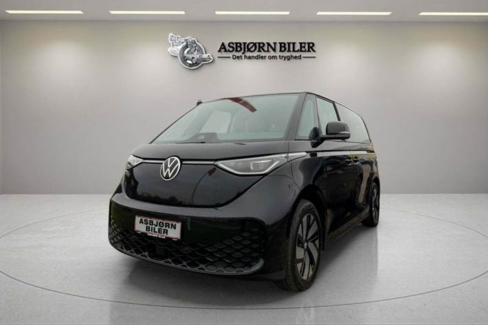 Sort VW ID.Buzz fra 2023 set udefra