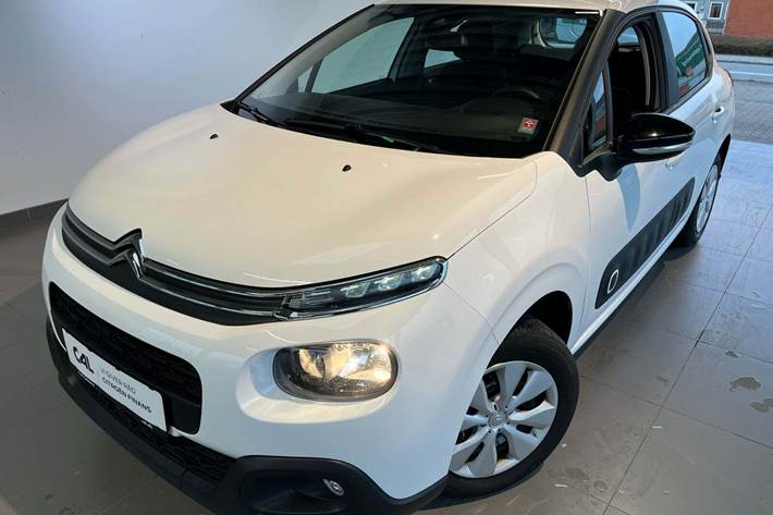 Hvid Citroën C3 fra 2018 set udefra