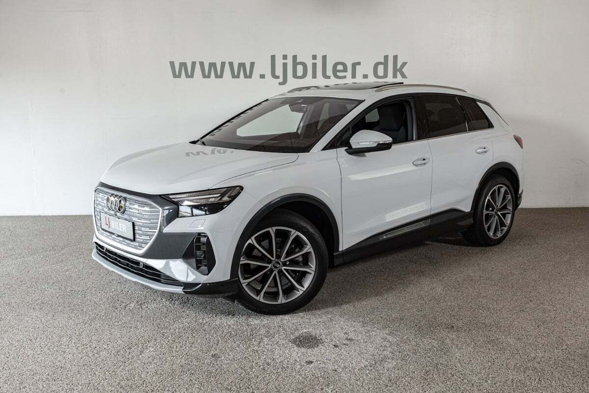 Hvid Audi Q4 e-tron fra 2022