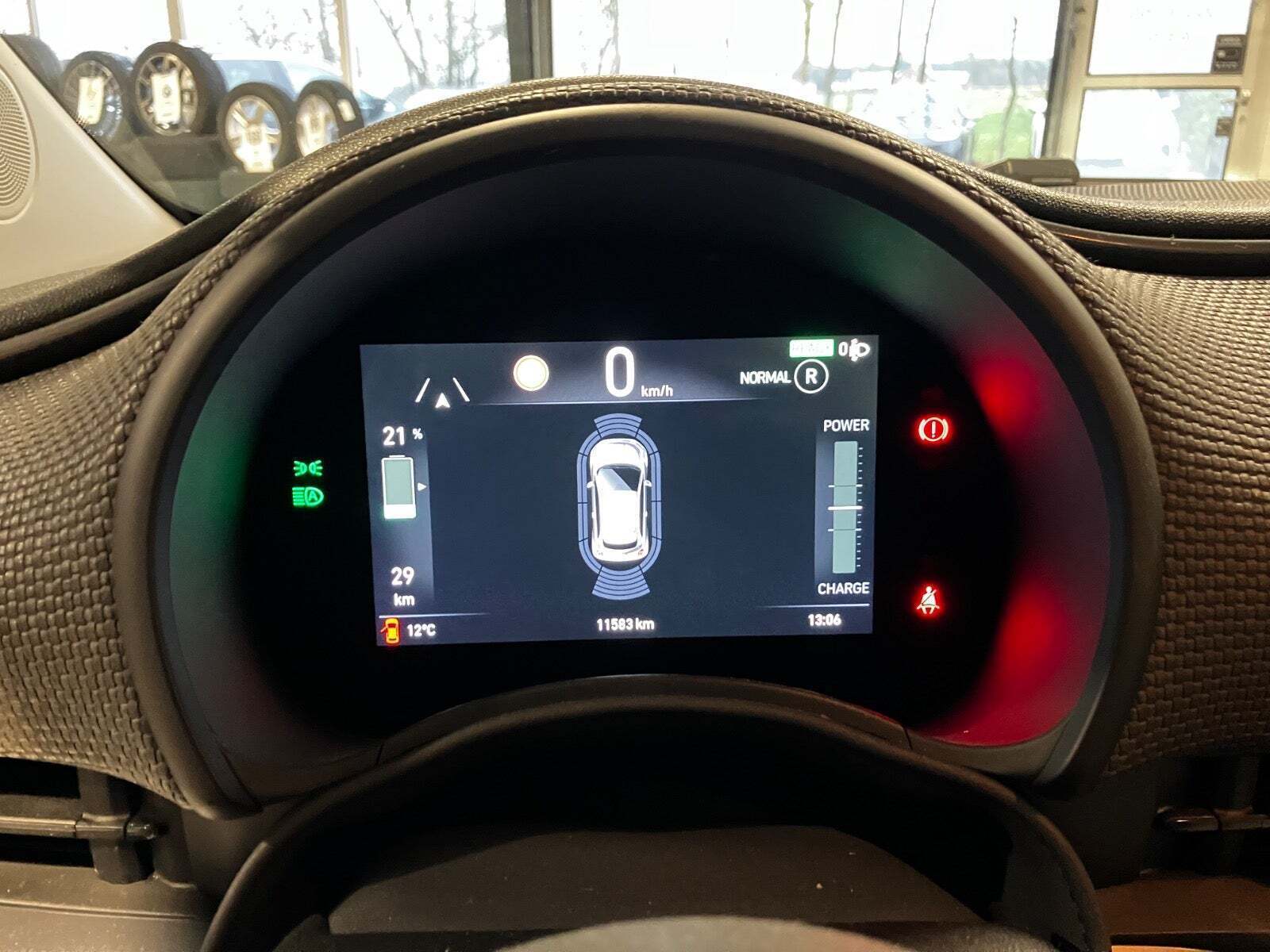 Blå Fiat 500e fra 2022