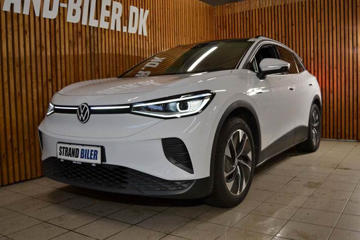 Hvid VW ID.4 fra 2021 set udefra