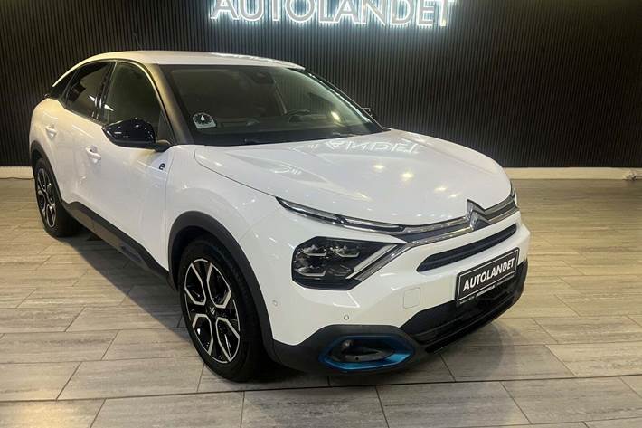 Hvid Citroën ë-C4 fra 2022 set udefra