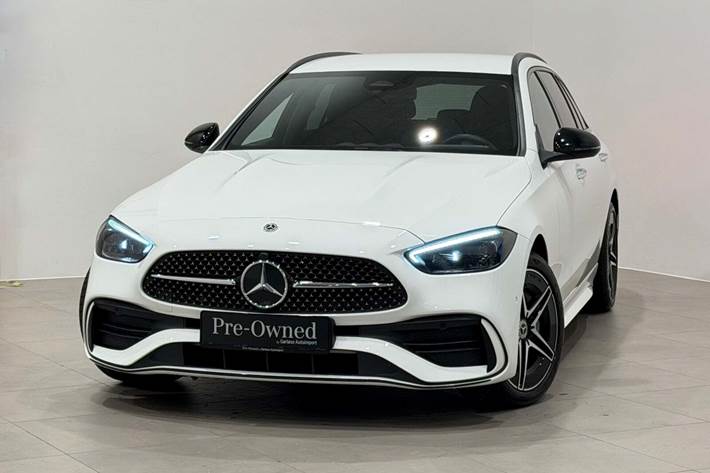 Hvid Mercedes C300 e fra 2023