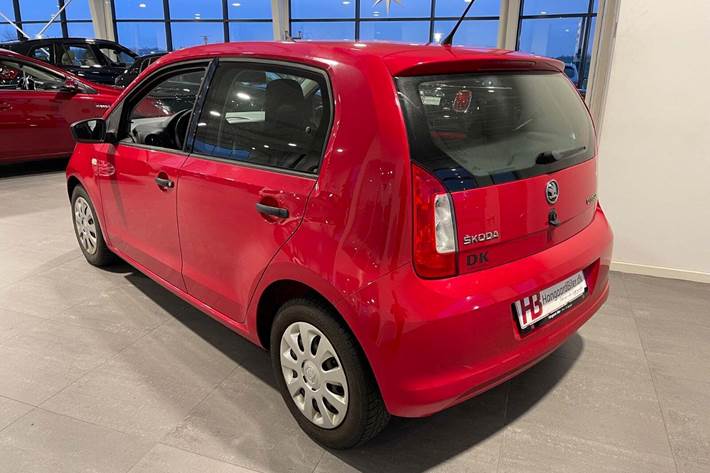 Rød Skoda Citigo fra 2016