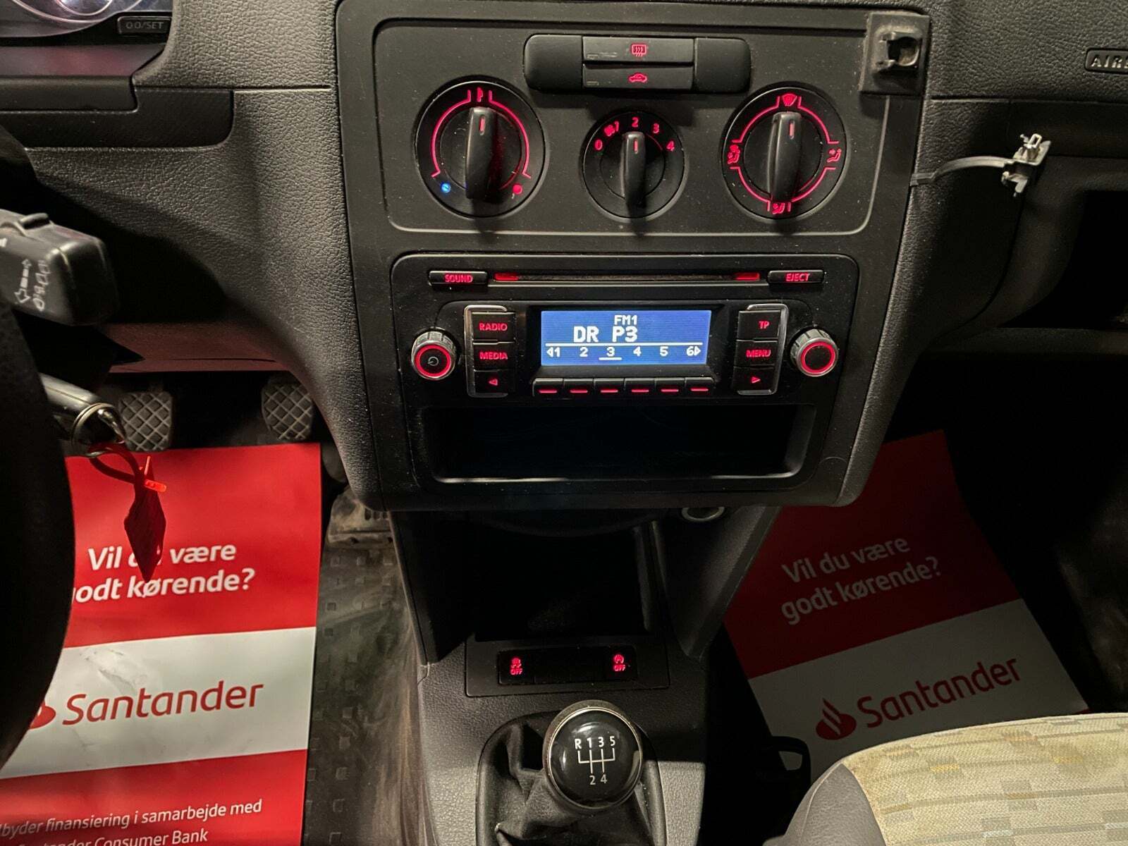 Hvid VW Caddy fra 2014